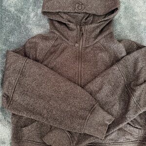 Sparkly Scuba Oversized Half-Zip Hoodie